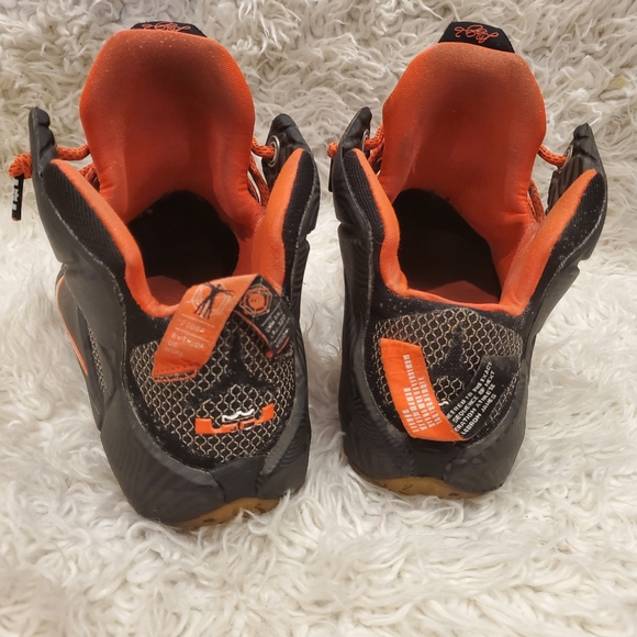 Mens| LeBron 12 Court Vision | Nike sneakers balck and orange | size 13 - Picture 5 of 12